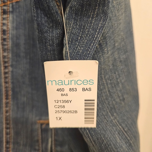 Maurices Jean Jacket Denim  Size 1X NWT - Picture 6 of 13